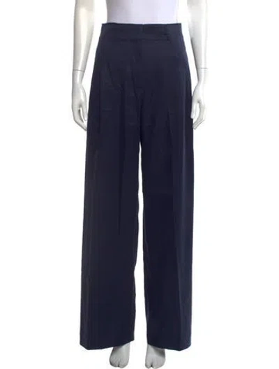 Pre-owned Ulla Johnson Wide Leg Pants W/ Tags In Blue