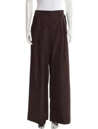 Pre-owned Ulla Johnson Wide Leg Pants W/ Tags In Brown