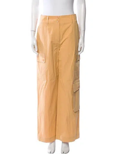 Pre-owned Ulla Johnson Wide Leg Pants W/ Tags In Neutral