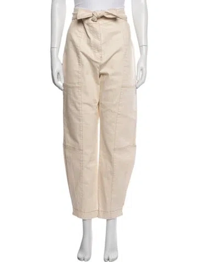 Pre-owned Ulla Johnson Wide Leg Pants W/ Tags In Neutral