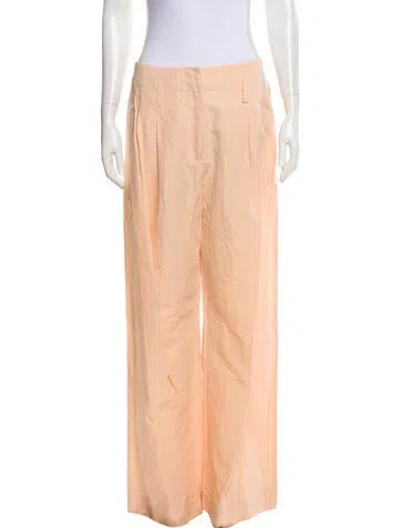 Pre-owned Ulla Johnson Wide Leg Pants W/ Tags In Pink