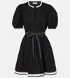 Ulla Johnson Wilda Puff Sleeve Minidress In Black