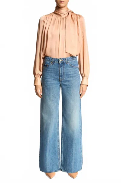 Ulla Johnson Willow Jeans In Medium Indigo Wash In Blue