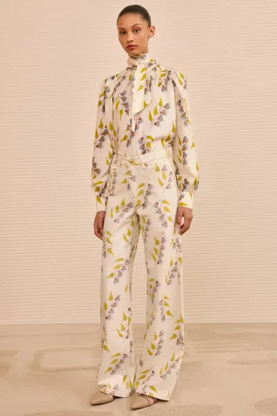 Ulla Johnson Willow Wide Leg Jean In Infinite Flower In Multi