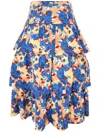 Ulla Johnson Winnie Midi Skirt In 蓝色