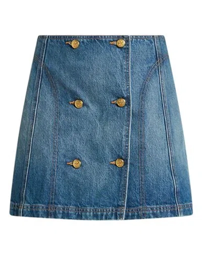 Ulla Johnson Woman Denim Skirt Blue Size 2 Cotton