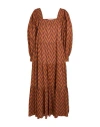 Ulla Johnson Woman Maxi Dress Tan Size 8 Cotton In Brown