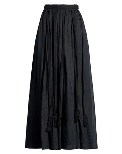 Ulla Johnson Woman Maxi Skirt Black Size 4 Ramie, Cotton