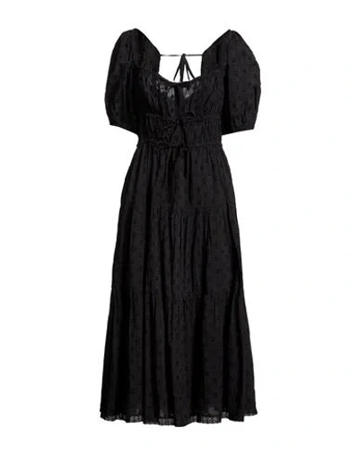 Ulla Johnson Woman Midi Dress Black Size 12 Cotton