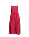 Ulla Johnson Woman Midi Dress Fuchsia Size 6 Cotton In Pink