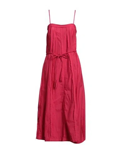 Ulla Johnson Woman Midi Dress Fuchsia Size 6 Cotton In Pink