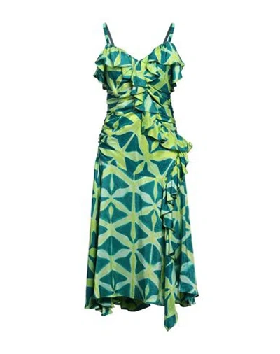 Ulla Johnson Woman Midi Dress Light Green Size 2 Silk