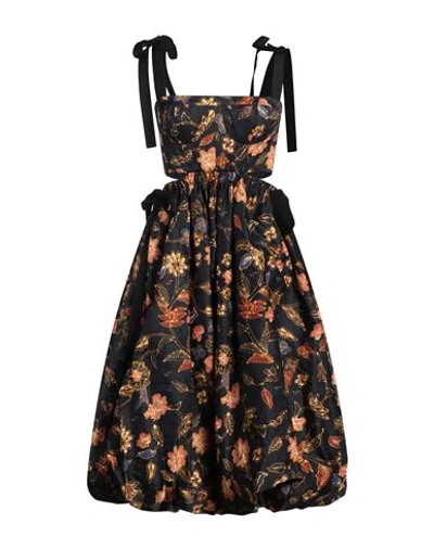 Ulla Johnson Woman Midi Dress Midnight Blue Size 4 Viscose, Cotton, Metal Fiber