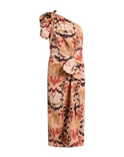 Ulla Johnson Woman Midi Dress Salmon Pink Size 4 Cotton In Neutral