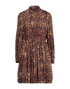Ulla Johnson Woman Mini Dress Dark Purple Size S Rayon, Elastane, Polyester In Purple