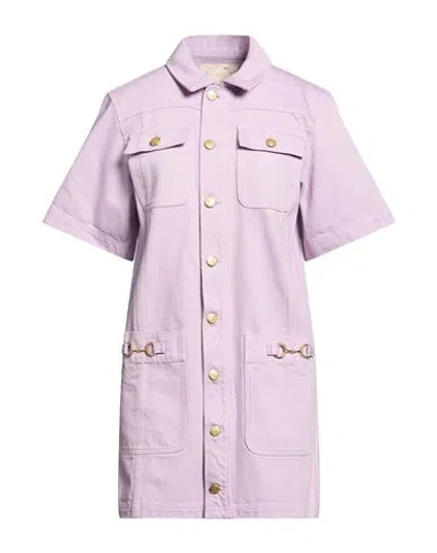 Ulla Johnson Woman Mini Dress Lilac Size S Cotton In Purple