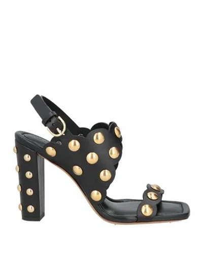 Ulla Johnson Woman Sandals Black Size 8.5 Calfskin