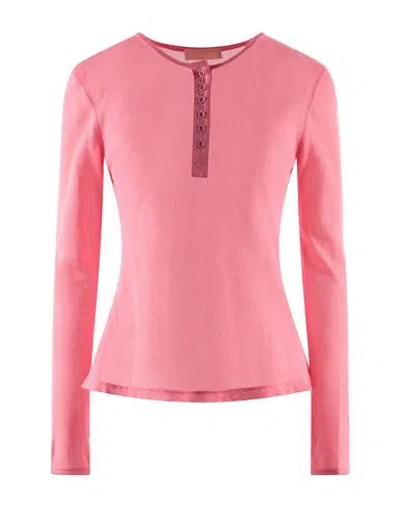 Ulla Johnson Woman T-shirt Fuchsia Size L Cotton In Pink