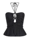 Ulla Johnson Woman Top Black Size 2 Cotton