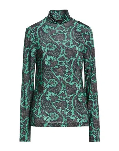 Ulla Johnson Woman T-shirt Green Size Xl Rayon, Elastane
