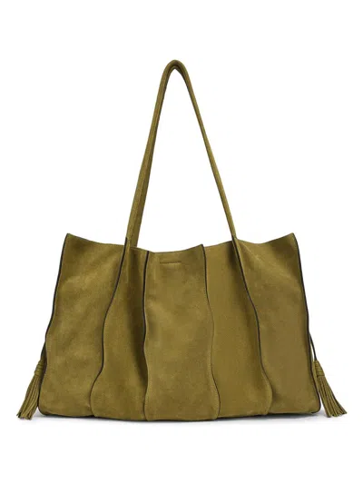 Ulla Johnson Women's Adria Leather Tote Bag In Green
