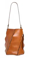 Ulla Johnson Women's Adria Pleated Wave Bucket Bag In Sierra In Multi
