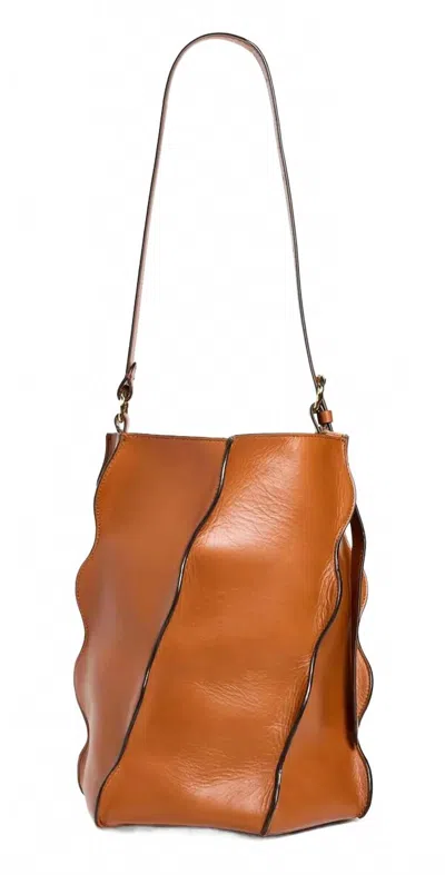 Ulla Johnson Women's Adria Pleated Wave Bucket Bag In Sierra In Multi