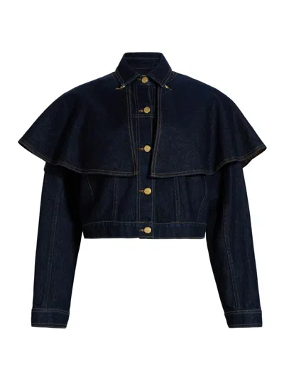 Ulla Johnson Women's Agata Cape Denim Jacket