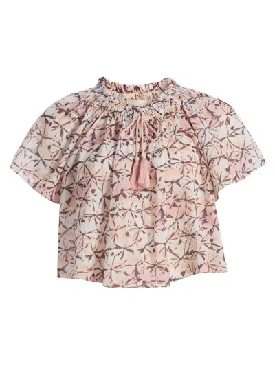 Ulla Johnson Alon Coverup Top In Pink