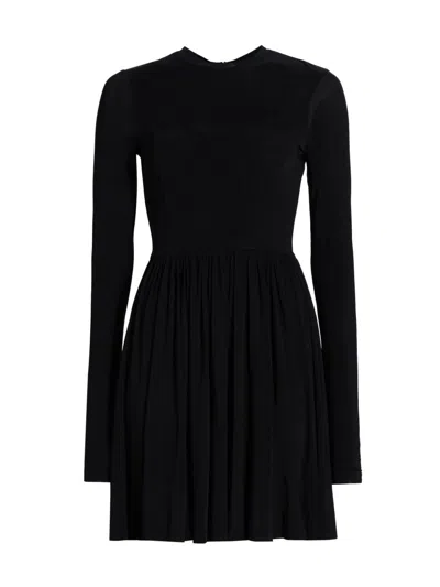 Ulla Johnson Women's Bendetta Jersey Crewneck Minidress In Black