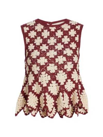 Ulla Johnson Boden Fitted Knit Top In Claret