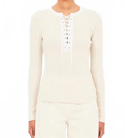 Ulla Johnson Women's Brienne Top In Ivory Melange In Neutral