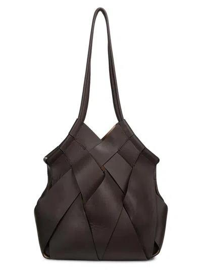 Ulla Johnson Women's Charlotte Basket-weave Leather Shoulder Bag