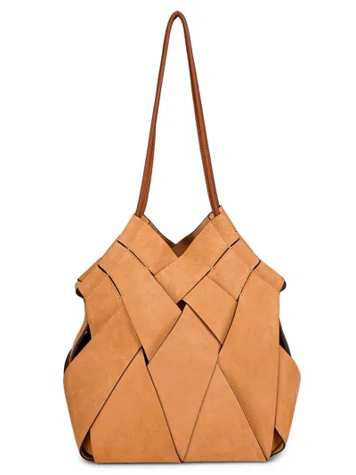 Ulla Johnson Women's Charlotte Basket-weave Suede Tote Bag In Brown