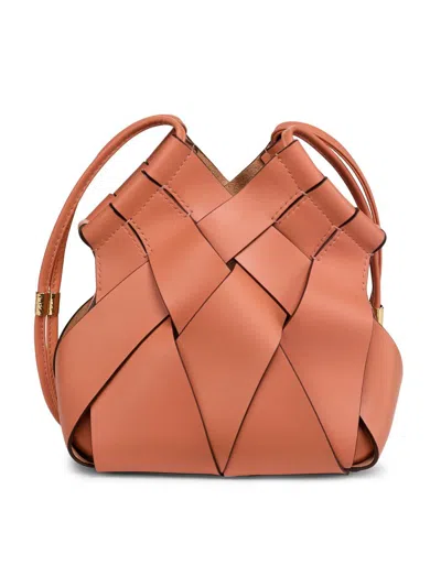 Ulla Johnson Women's Charlotte Woven-leather Crossbody Bag In Brown