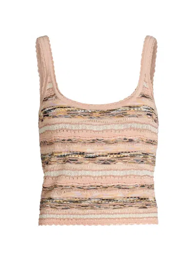Ulla Johnson Women's Clotilde Space-dyed Tank In Pink