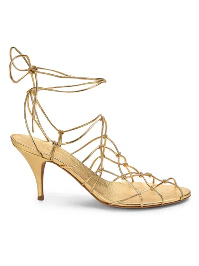 Ulla Johnson Women's Colette 75mm Strappy Sandals In Gold