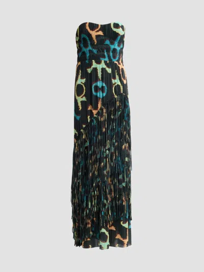 Ulla Johnson Women's Cosmo Patterned Fringed Maxi Dress In Multi