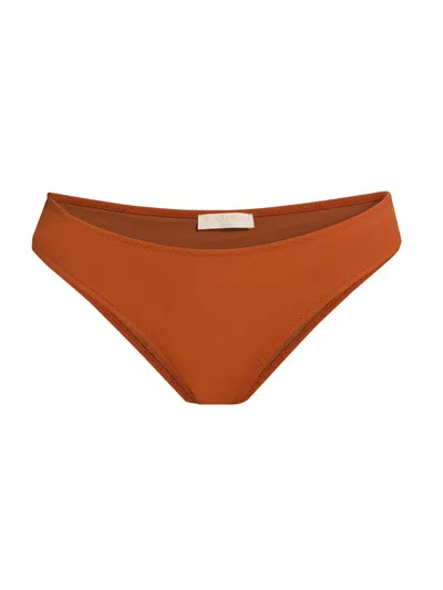 Ulla Johnson Women's Dani Mid-rise Bikini Bottom In Brown