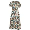 ULLA JOHNSON WOMEN DEVON FIT & FLARE COTTON MIDI DRESS WILDFLOWER