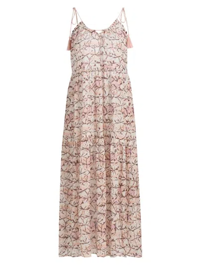 Ulla Johnson Women's Fernanda Printed Cotton Midi-dress In Purple