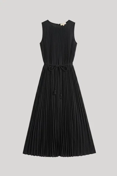 Ulla Johnson Women's Fianna Pleated Sleeveless Dress In Black In Blue