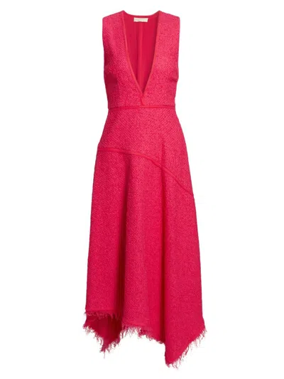 Ulla Johnson Women's Florence Tweed Midi-dress In Purple