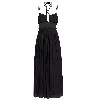 Ulla Johnson Women Freya Cut Out Cotton Jersey Midi Dress In Black