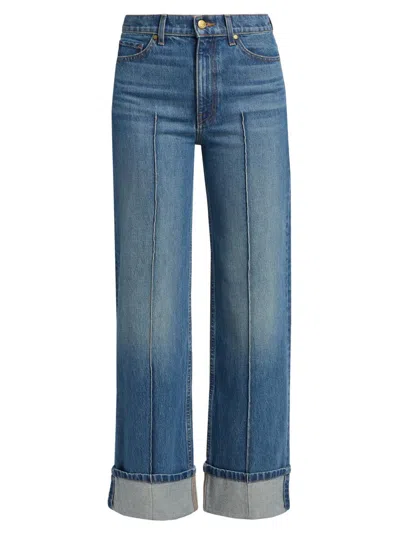 Ulla Johnson Women's Genevieve Whiskered Jeans In Blue