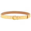 Ulla Johnson Women's Gia Twisted Buckle Belt In Gold In Yellow