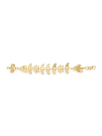 Ulla Johnson Women's Hammered Goldtone Chain Bracelet