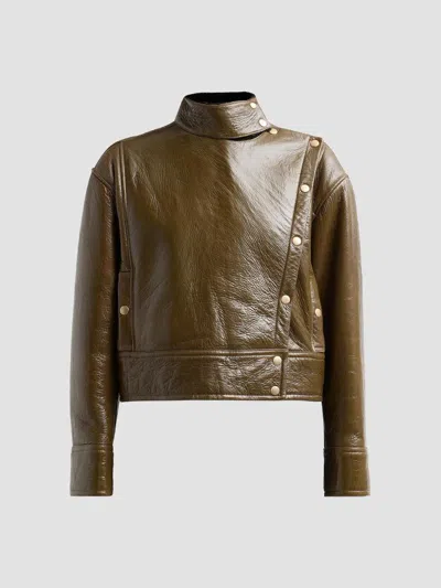 Ulla Johnson Women's ​honora Leather Jacket In Green
