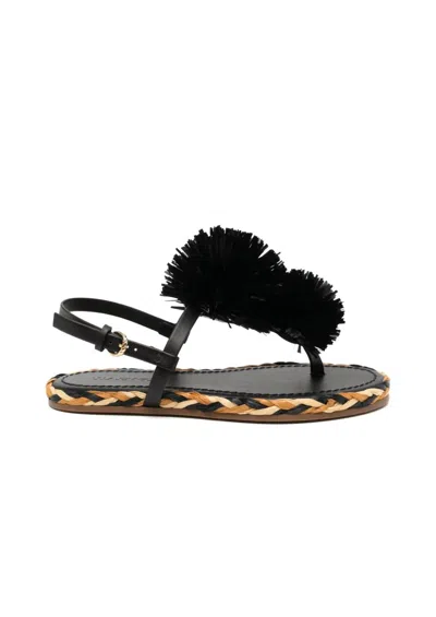 Ulla Johnson Women's Ingrid Espadrille Flat Sandal In Noir