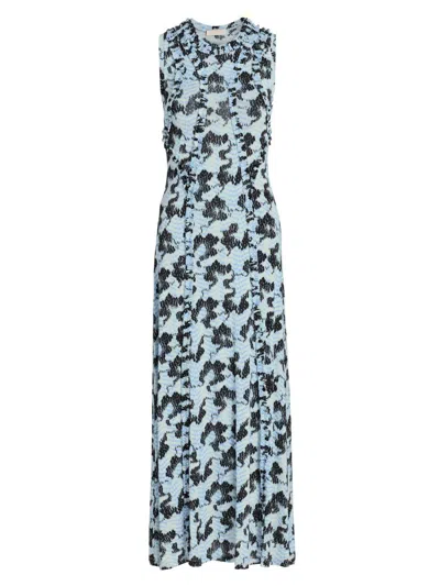 Ulla Johnson Women's Isabelle Abstract Jersey Dress In Blue
